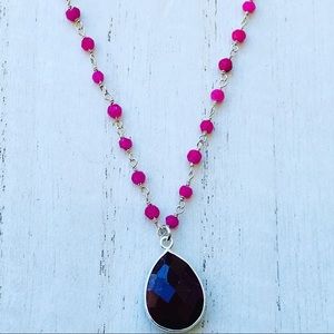 Luvleigh designs  - handmade - Ruby necklace